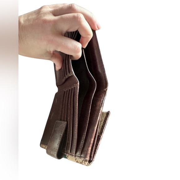 GUCCI Wallet Sherry Line Vintage Interlocking GG Canvas Leather - Picture 5 of 9